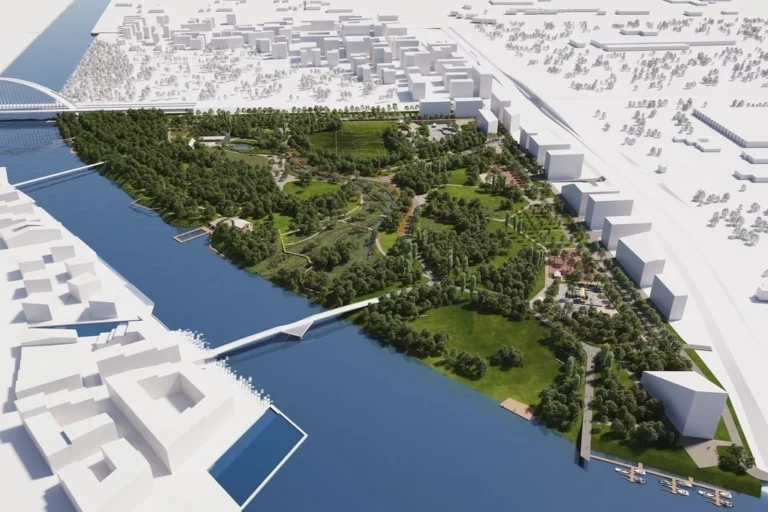 New huge gree park in Budapest