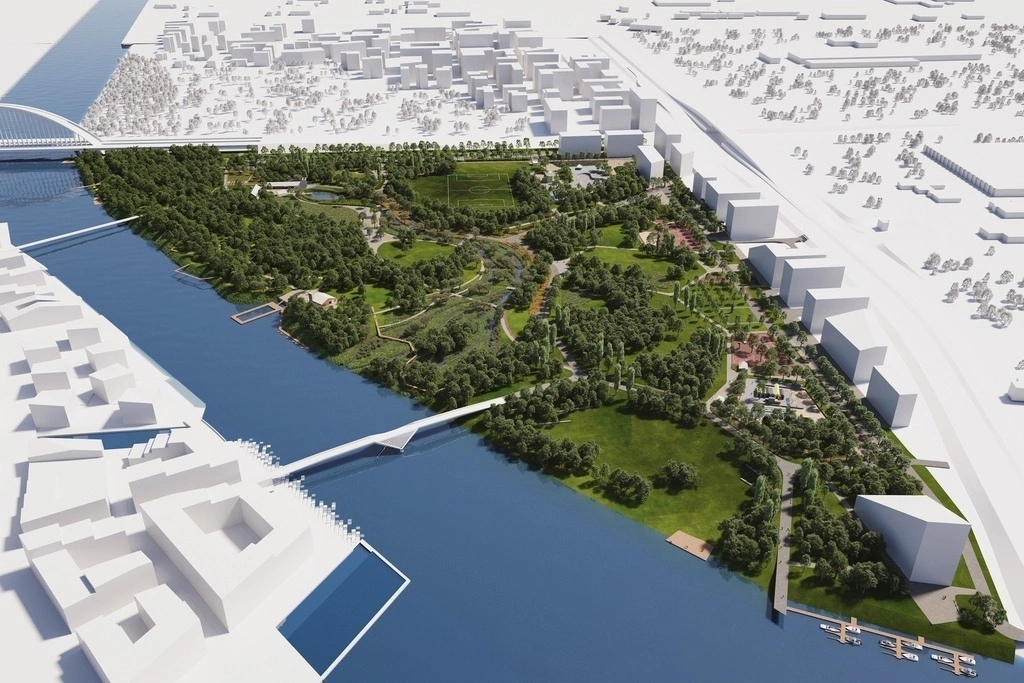 New huge gree park in Budapest