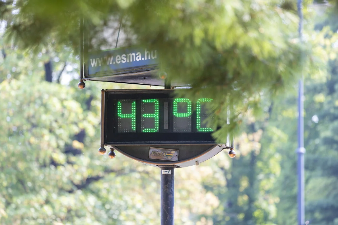 Record high temperature in Hungary