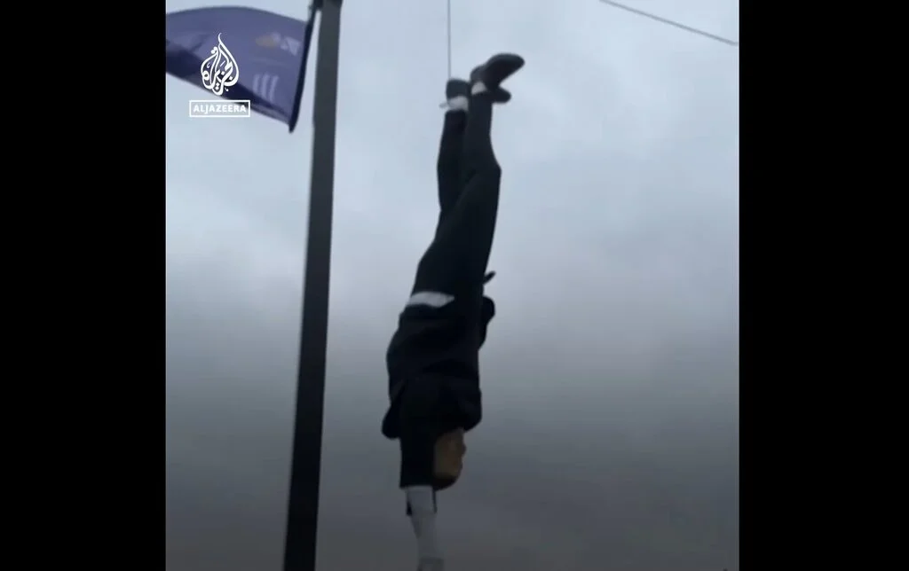 Turkey Erdogan puppet effigy