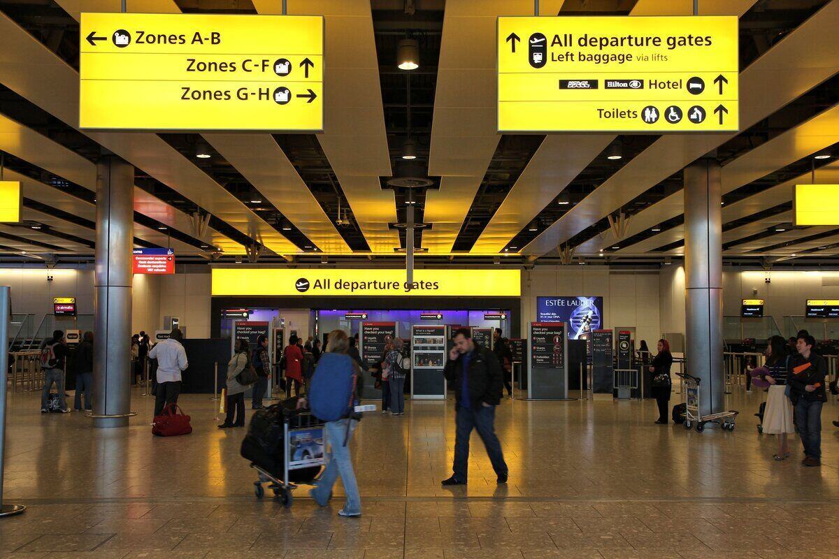 UK London Heathrow airport