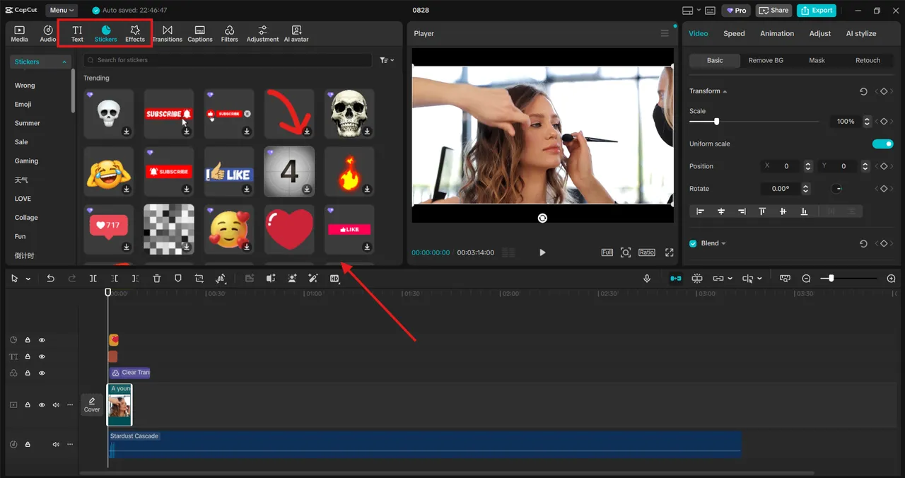 CapCut desktop video editing software