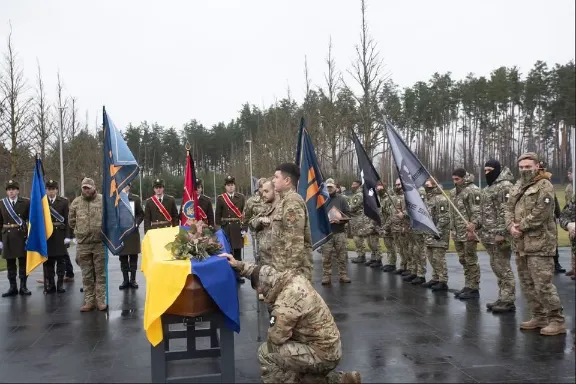 Hungarian Defence Forces soldier shot down by the Russians laid to rest in Kyiv as Ukraine’s hero ⁠–⁠ photos